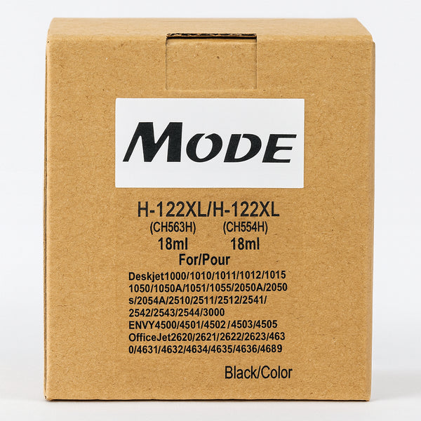 Mode 122XL + 122XL Combo High Yield Black/Color Compatible Ink Cartridge