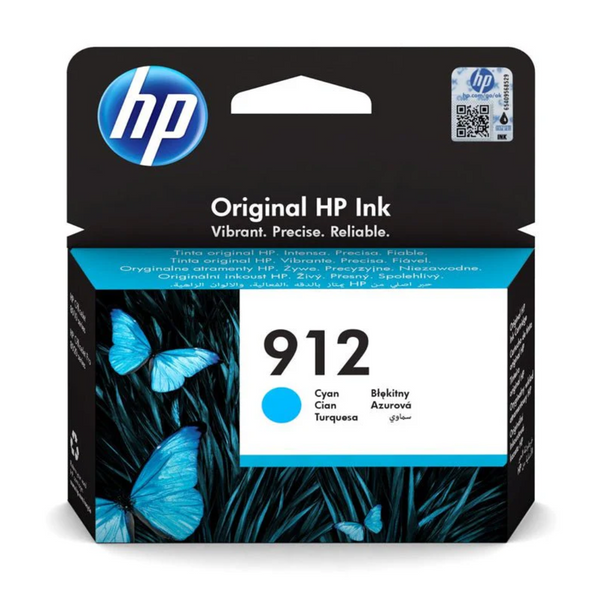 خرطوشة حبر أصلية سماوي HP 912 - 315 صفحة / لون سماوي / خرطوشة حبر