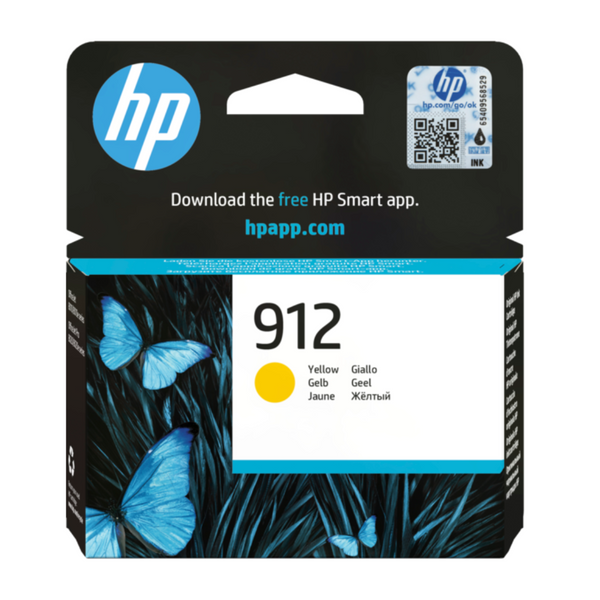 خرطوشة حبر HP 912 الأصلية الصفراء - 315 صفحة / لون أصفر / خرطوشة حبر