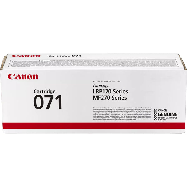 Canon 071 Black Toner Cartridge – Standard Yield (1,200 Pages)