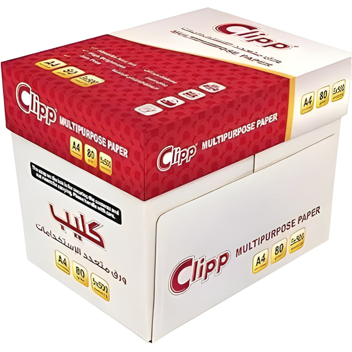 Clipp Multipurpose A4 Printing Paper 80GSM 2500 Sheets Box | High ...