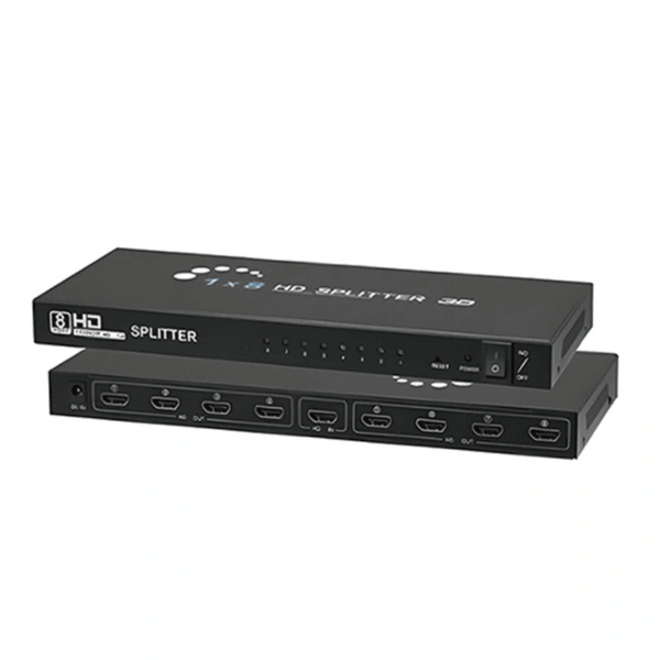 Haing 1x8 HDMI Powered Splitter - Full HD 1080P & 3D 4K Support