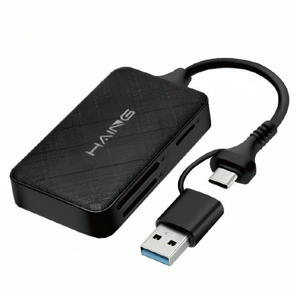 Haing USB 2.0 Type-C to Multi-Function Card Reader