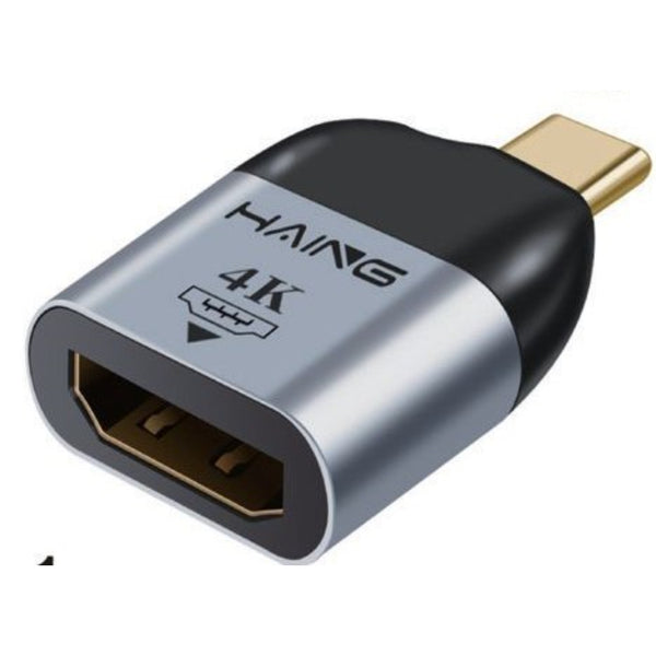 محول من نوع C إلى HDMI من Haing | 4K UHD @60Hz، توصيل وتشغيل، تصميم فائق الصغر