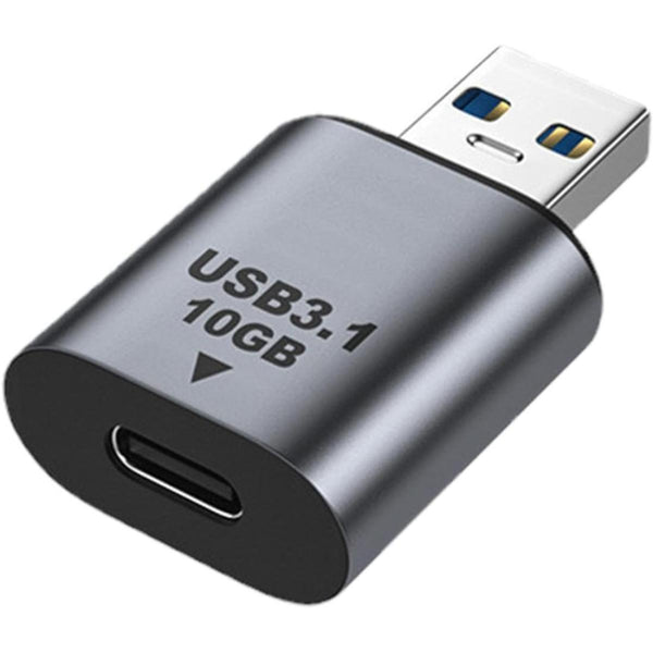 محول USB-A ذكر إلى USB-C من Haing | نقل بيانات بسرعة 10 جيجابت في الثانية، وشحن طاقة قابل للتطوير