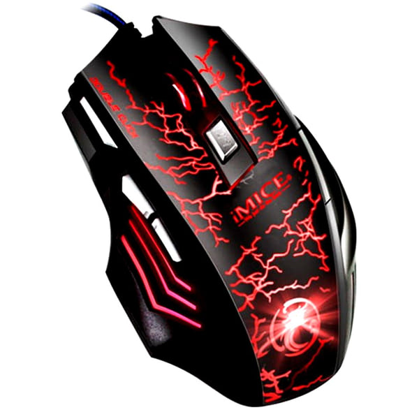 IMICE A7 Wired Gaming Mouse with 7 Buttons & Multi-Color LED | 3200 DPI
