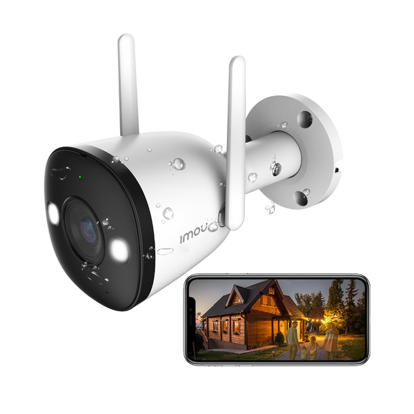 IMOU 2K 3MP Outdoor Security Bullet CCTV Camera with Color Night Vision & Human Detection