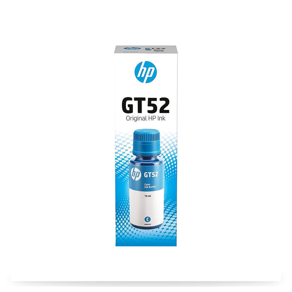 زجاجة حبر HP GT52 سماوي أصلي سعة 70 مل مع إنتاجية 8000 صفحة