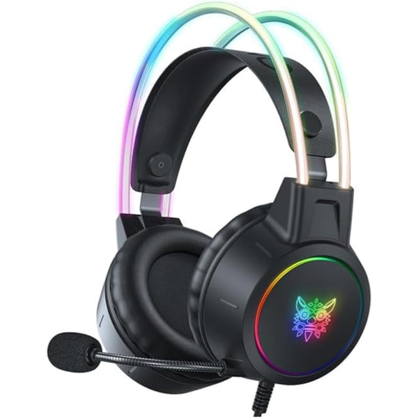سماعة الألعاب السلكية ONIKUMA X15 PRO مع ميكروفون RGB وخاصية إلغاء الضوضاء