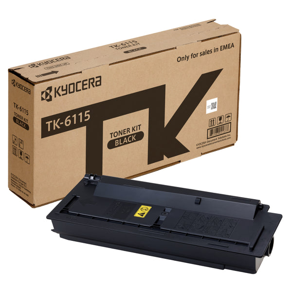خرطوشة حبر أسود Kyocera TK-6115 مع إنتاجية 15,000 صفحة