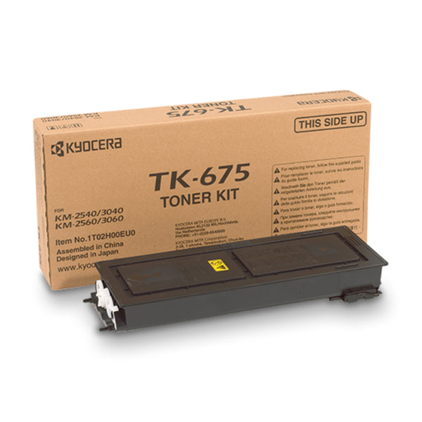 خرطوشة حبر أسود Kyocera TK-675 مع إنتاجية 20,000 صفحة