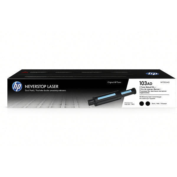 HP 103AD Dual Pack Black Original Neverstop Laser Toner Reload Kit
